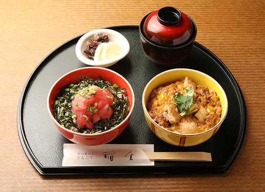 ミニまぐろ丼／ミニ親子丼　イメージ