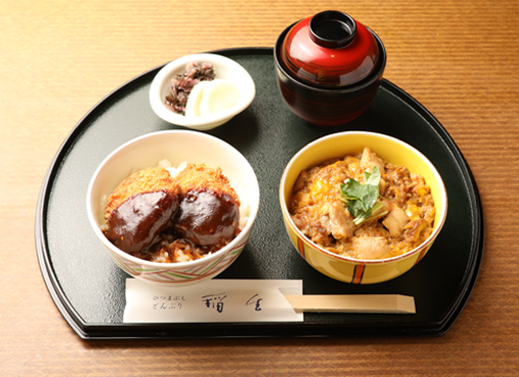 ミニひれかつ丼／ミニ親子丼　イメージ