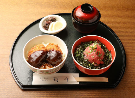 ミニひれかつ丼／ミニまぐろ丼　イメージ