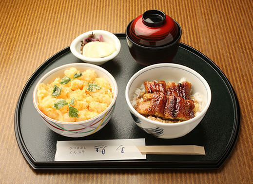 ミニえびかきあげ丼／ミニうなぎ丼　イメージ