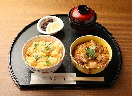 ミニえびかきあげ丼／ミニ親子丼　イメージ