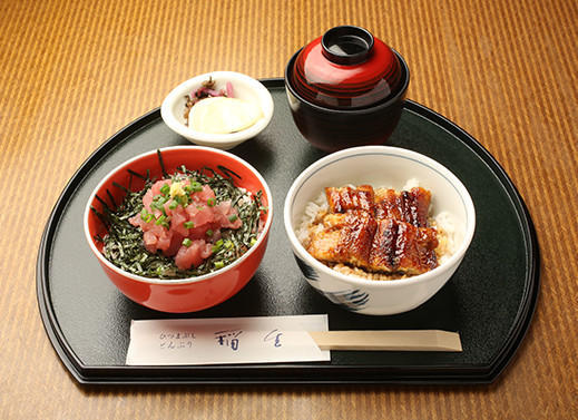 ミニまぐろ丼／ミニうなぎ丼　イメージ