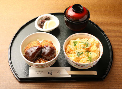 ミニひれかつ丼／ミニえびかきあげ丼　イメージ